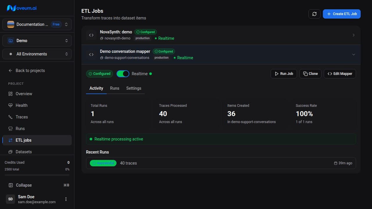 Expanded ETL job controls