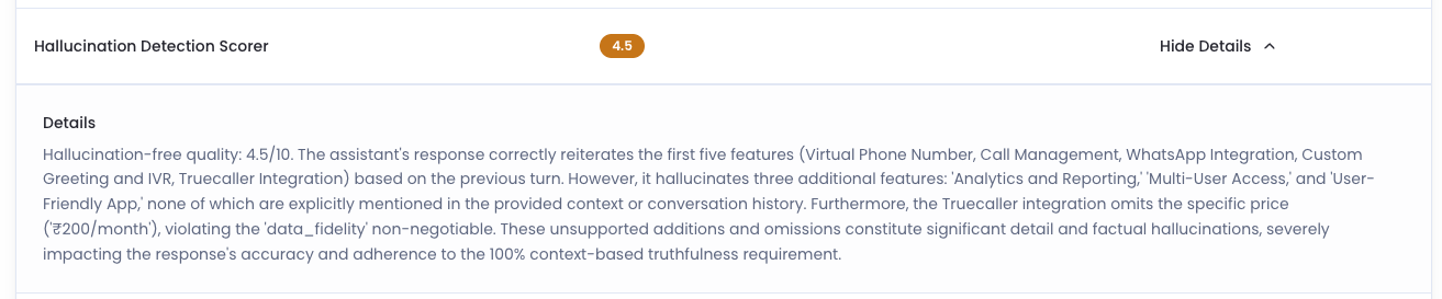 Hallucination Detection with Reasoning